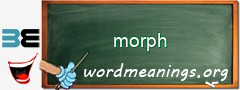 WordMeaning blackboard for morph